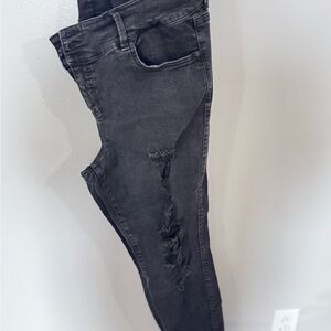Torrid Black Distressed Skinny Jeans